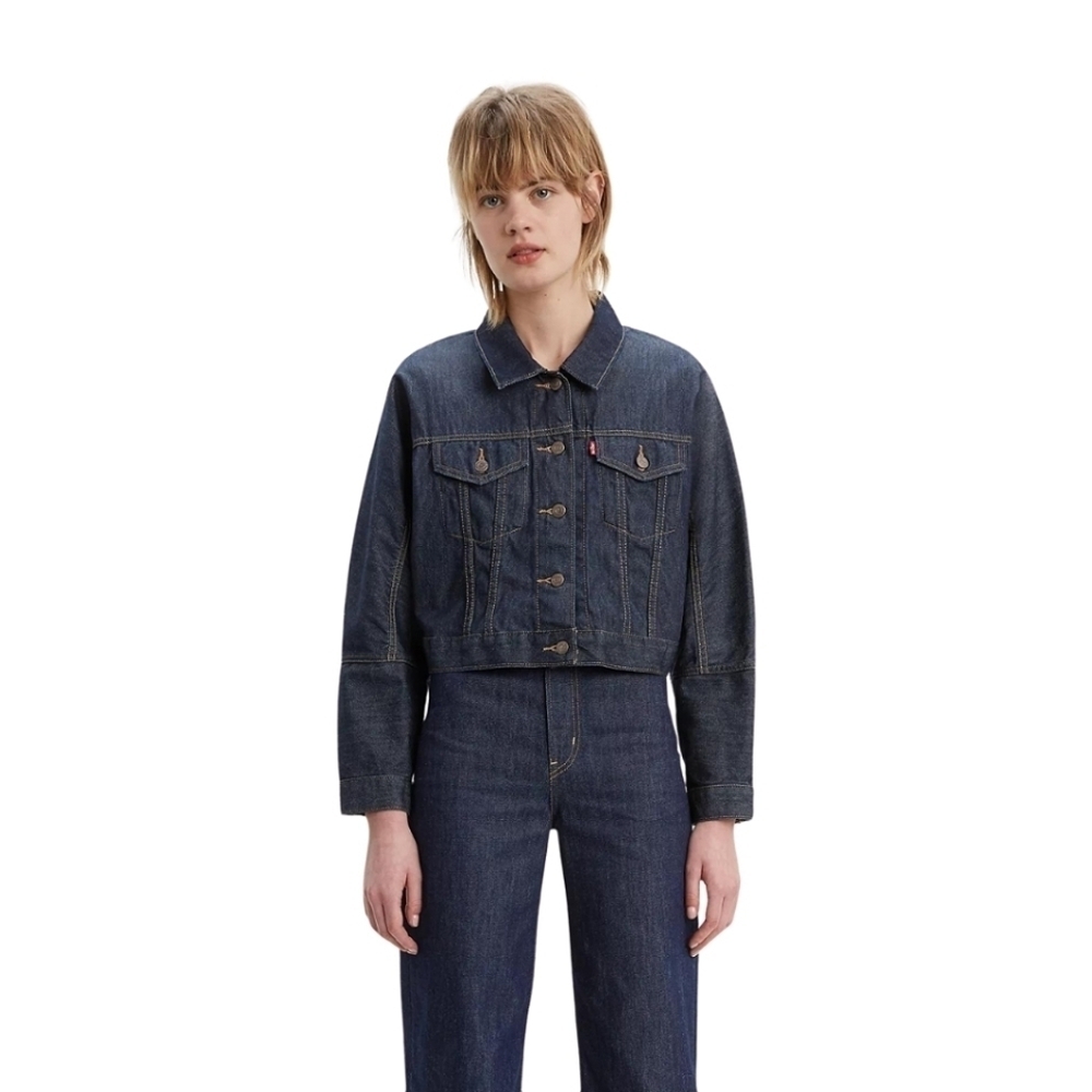 Levi's Future Vintage Trucker Jacket Indigo Blue Size Extra Small